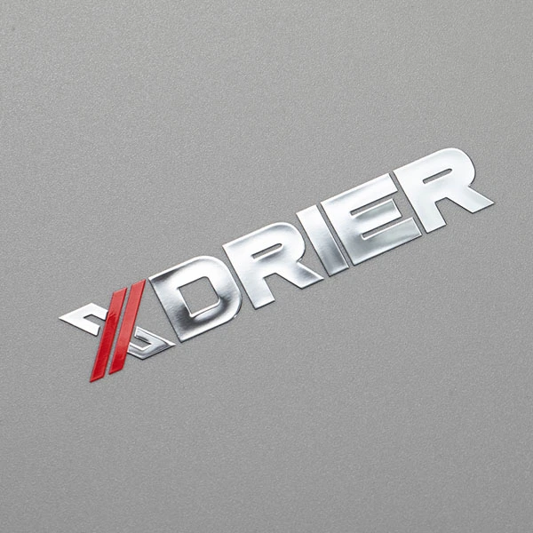 Metalen labellogo-sticker