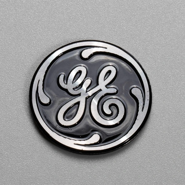 Markeer het aluminium logo