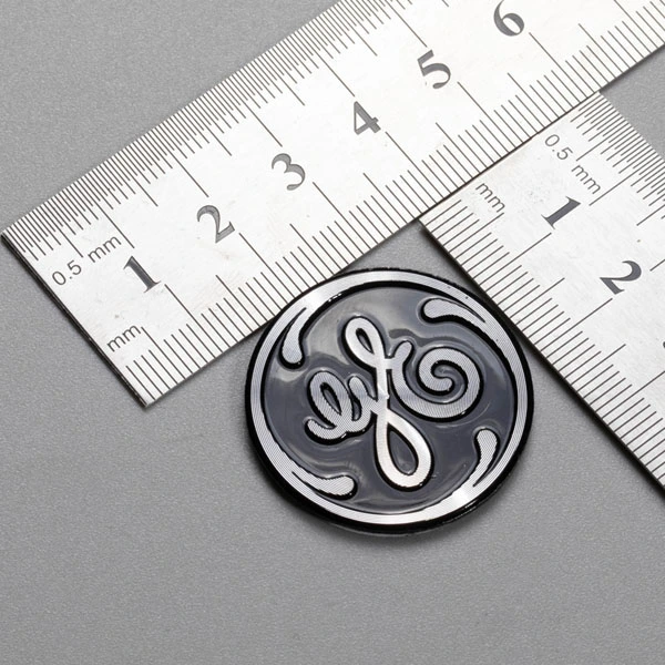 Markeer het aluminium logo