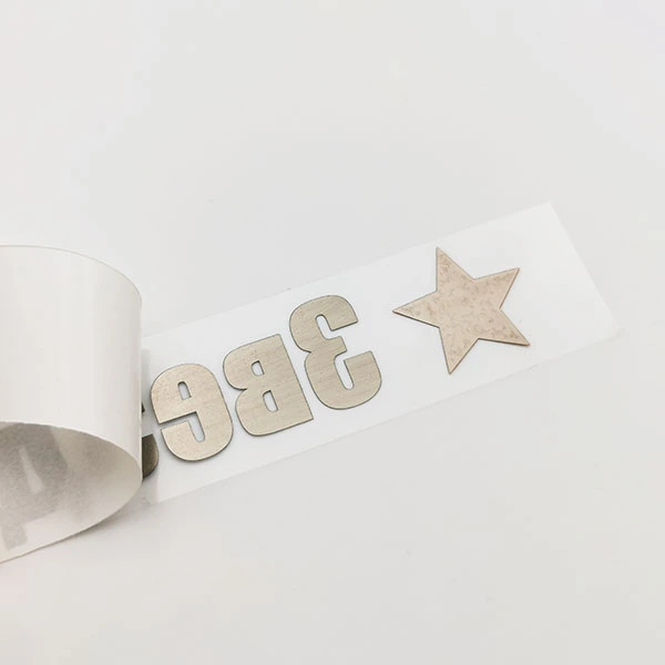 Nikkel metaalachtige stickerstickers