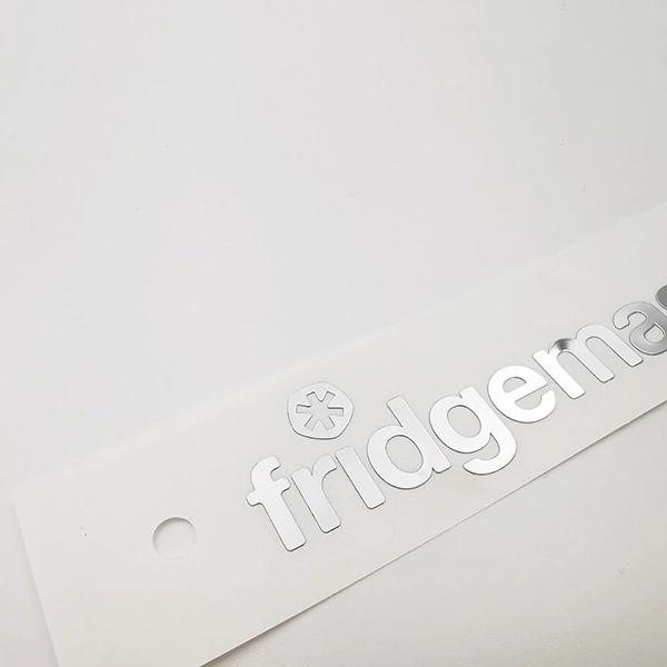 Decoratieve metalen nikkelsticker