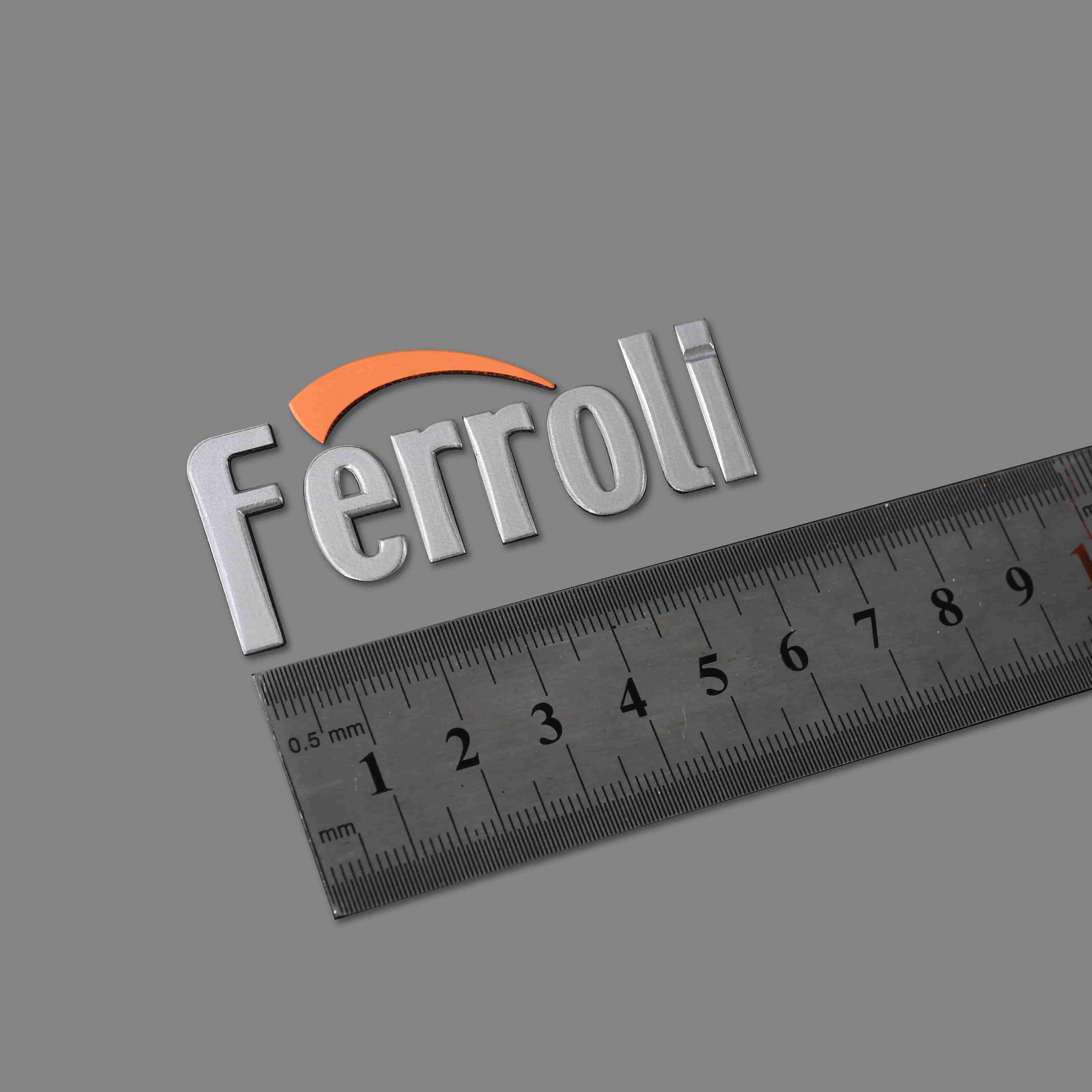 Kunststof sticker 3D merklogo