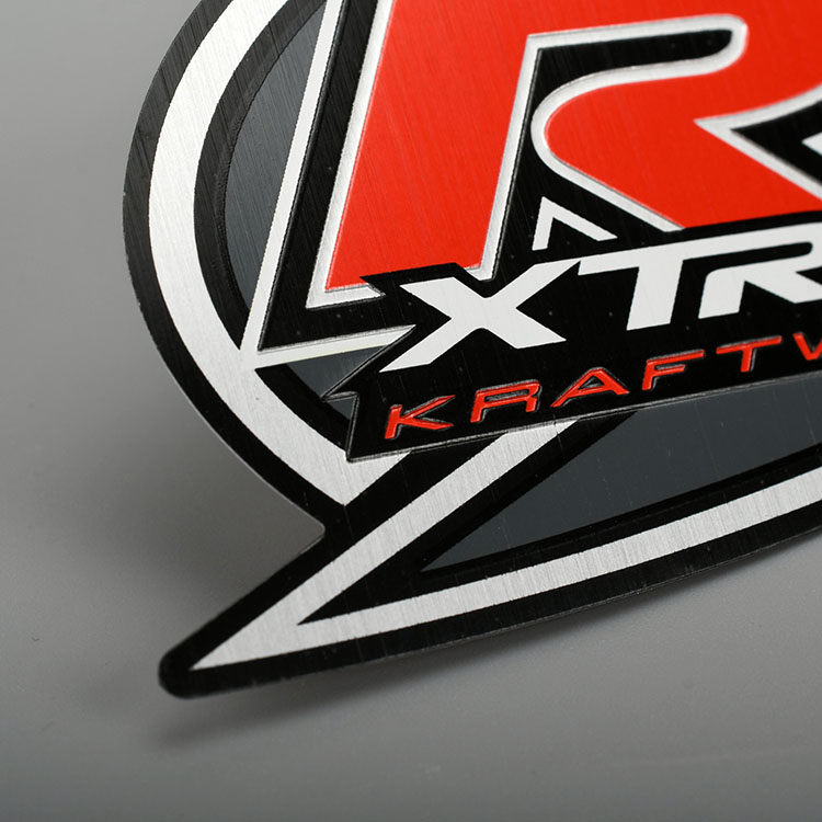 Gedrukte zilveren aluminium sticker