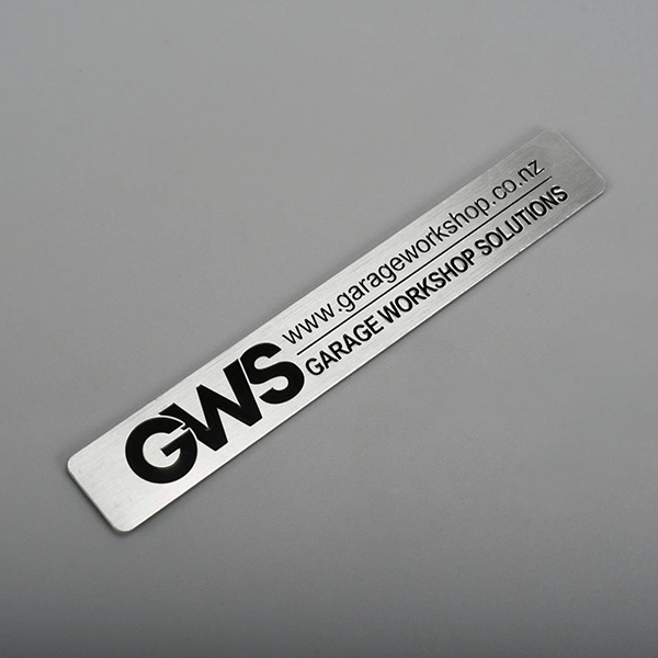 Metalen badge aluminium label