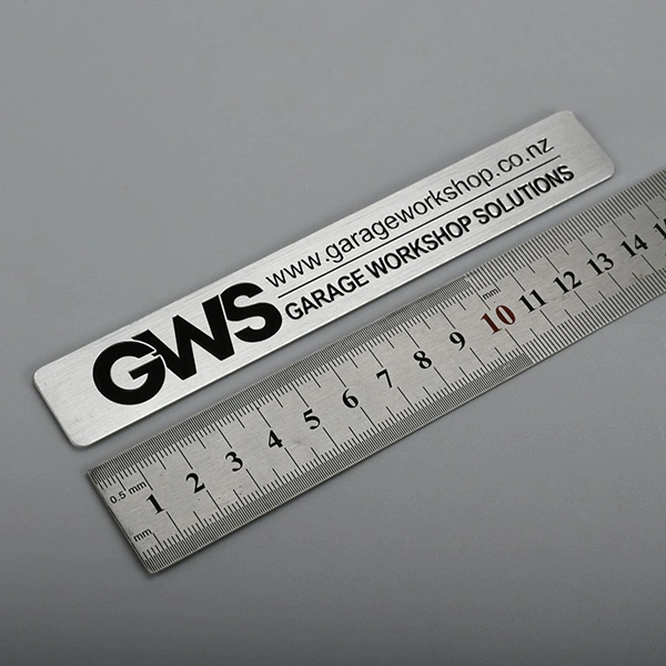 Metalen badge aluminium label