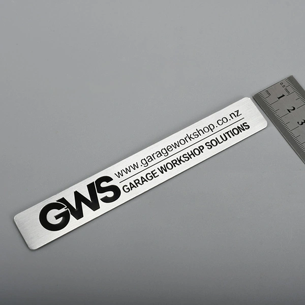 Metalen badge aluminium label