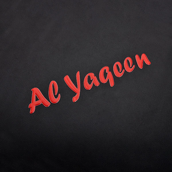 Letters 3D zachte sticker