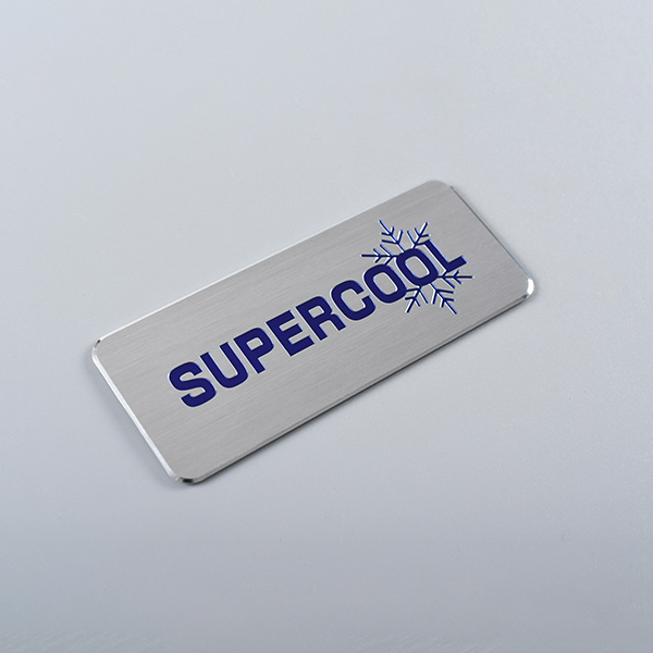 Geanodiseerd aluminium naamplaatje