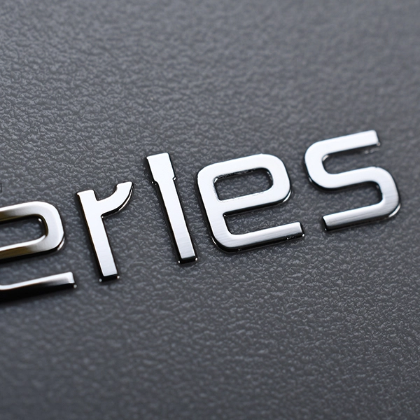 3D-merklogo metalen sticker