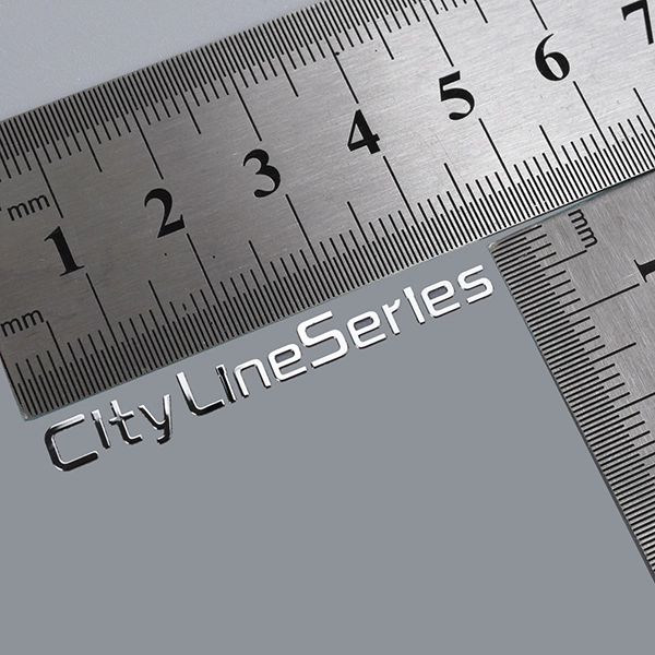 3D-merklogo metalen sticker