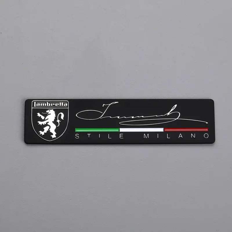3D metalen nikkellabel