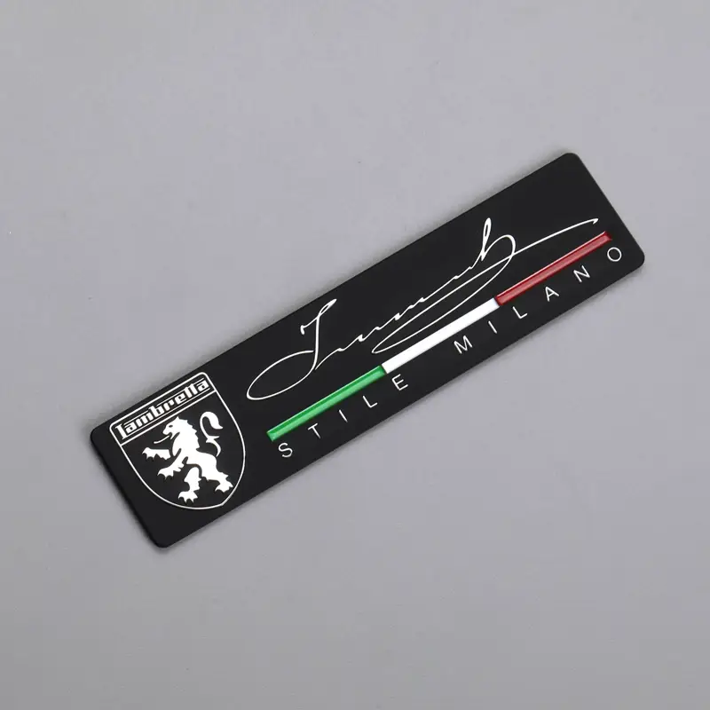 3D metalen nikkellabel
