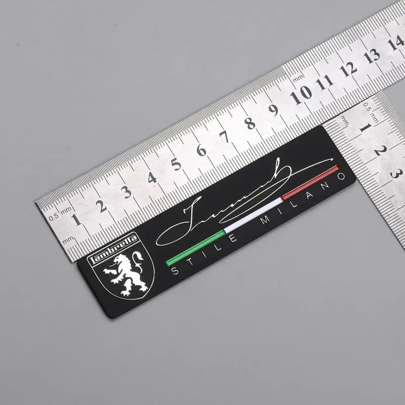 3D metalen nikkellabel