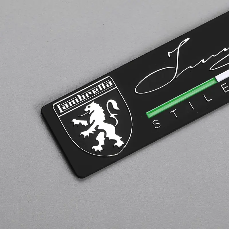 3D metalen nikkellabel