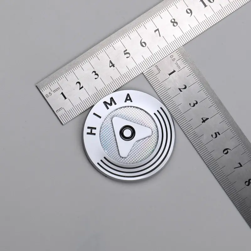 3D metalen nikkelsticker