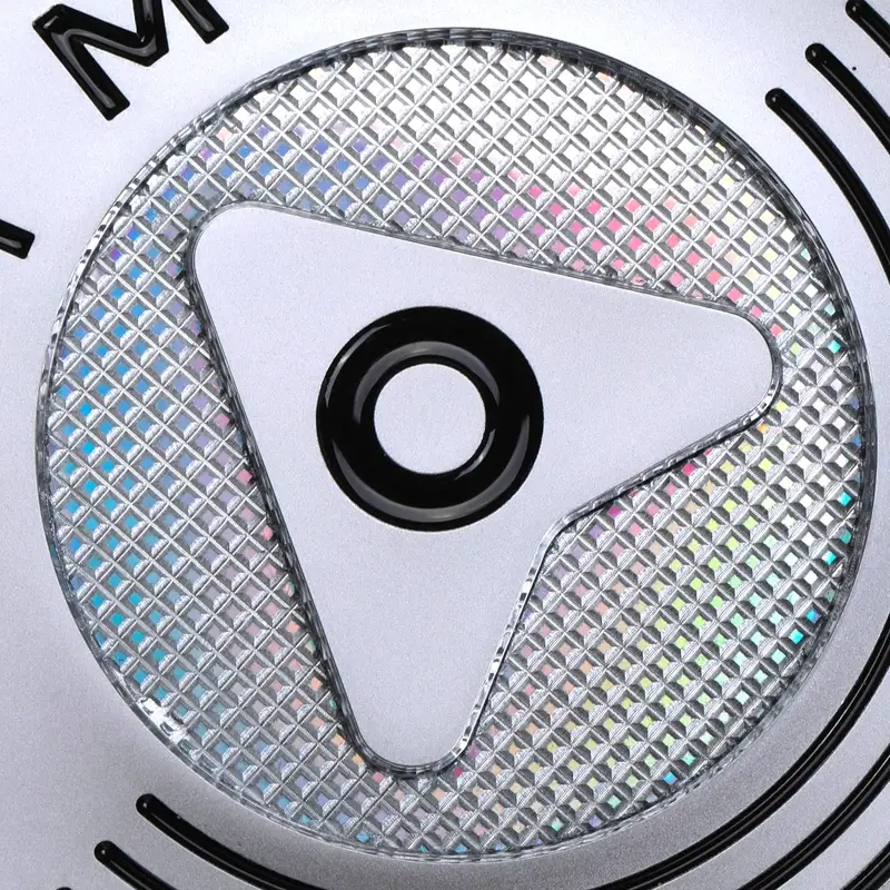 3D metalen nikkelsticker