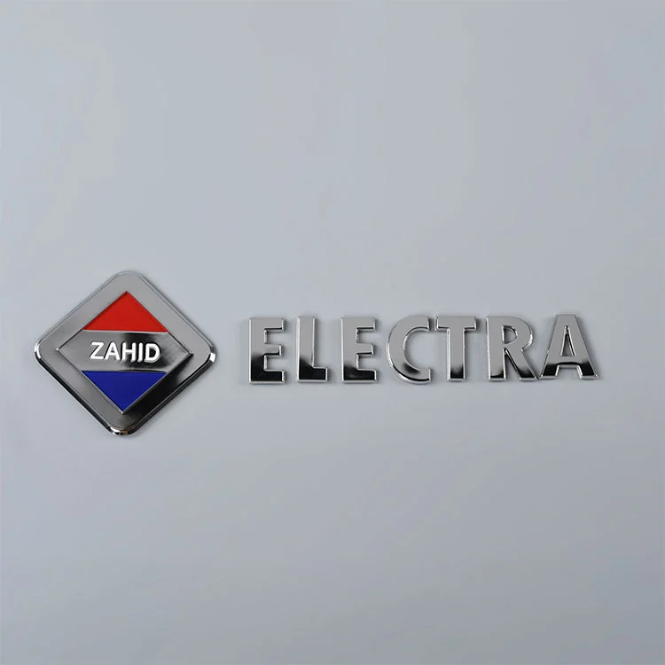 3D metalen plaatsticker