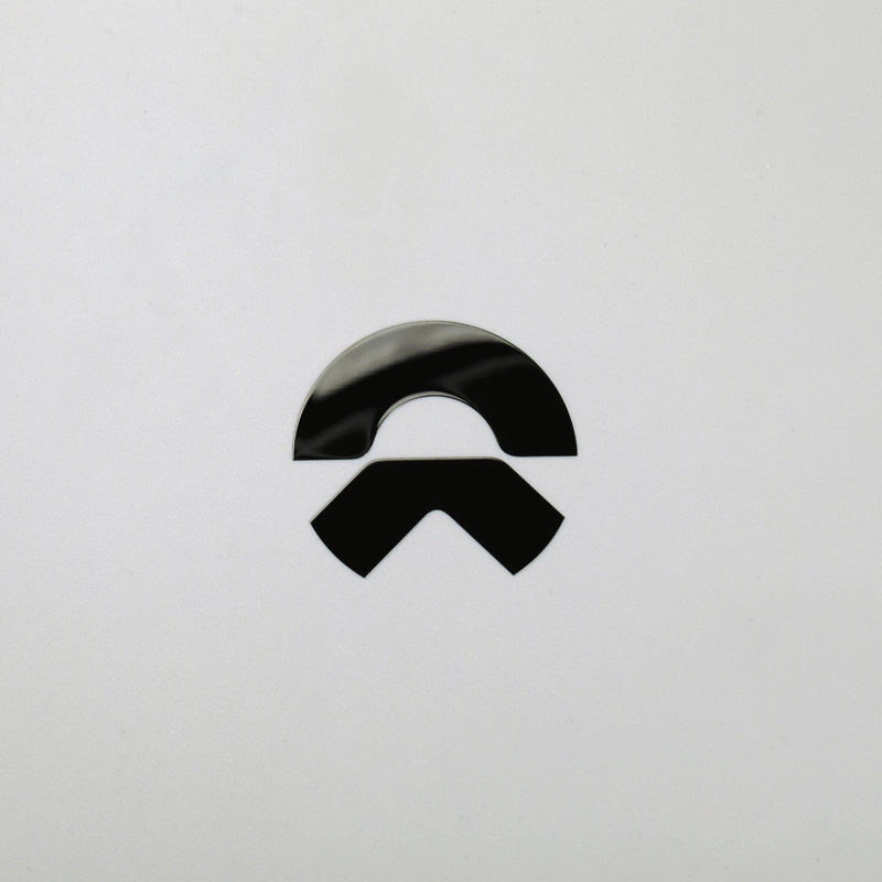 3D nikkel sticker chroom zwart auto embleem logo
