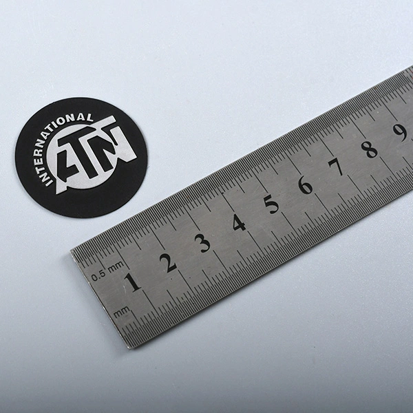3D nikkellabel sticker
