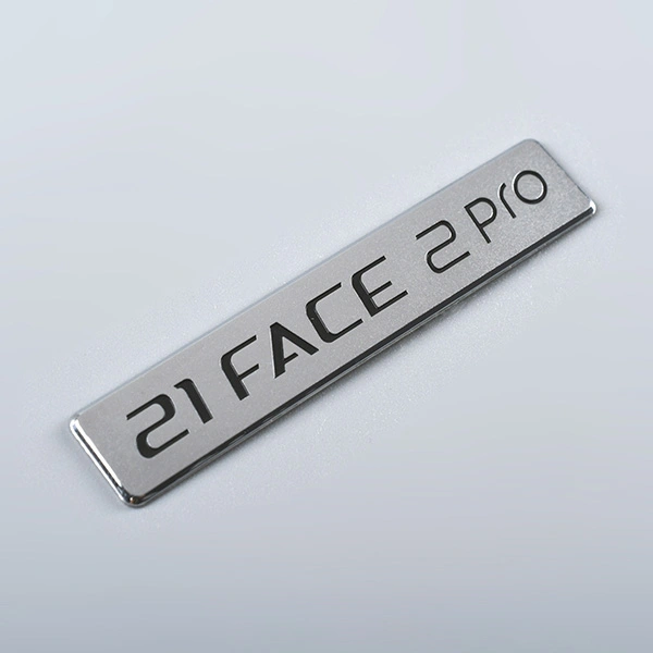 3D nikkellabel sticker sticker