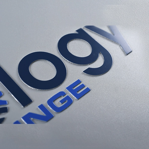 Elektroformerend metalen label