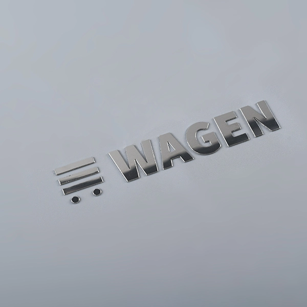 Elektroformerende metalen sticker