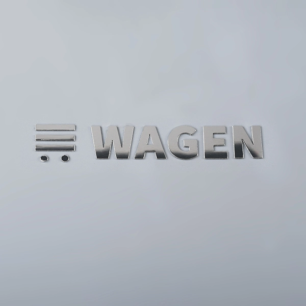 Elektroformerende metalen sticker