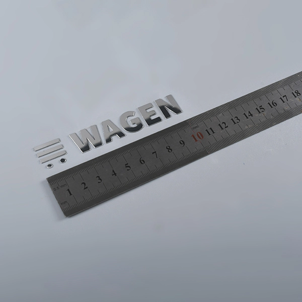 Elektroformerende metalen sticker