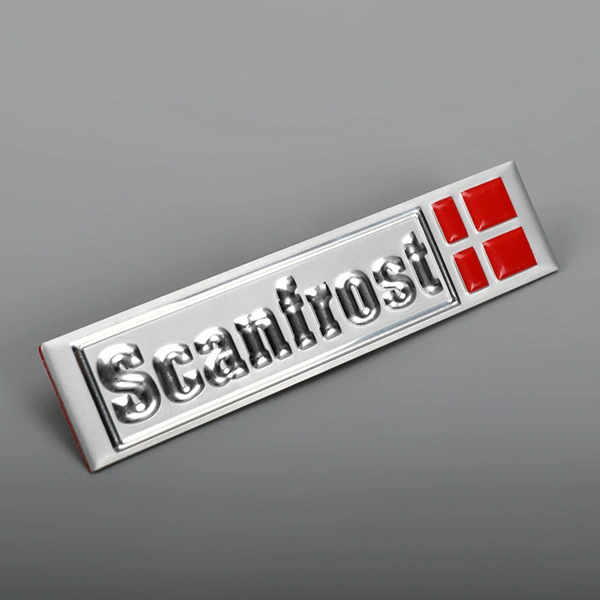 Metalen naamplaat aluminium label