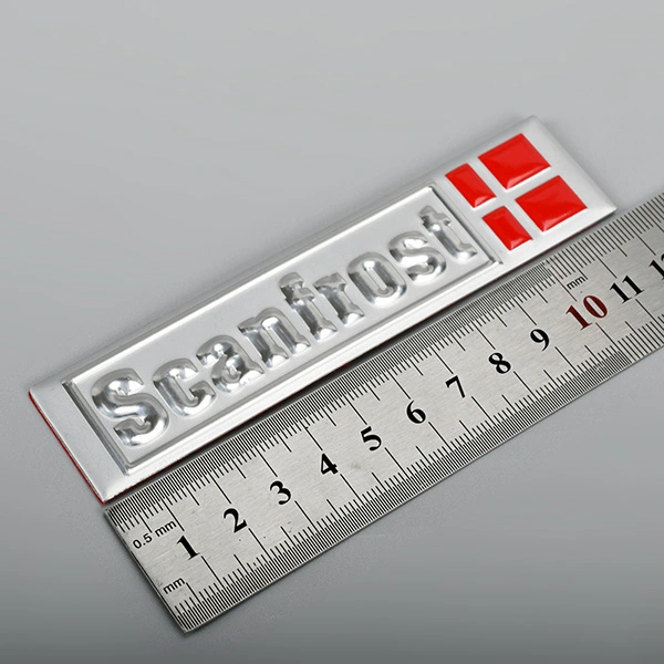 Metalen naamplaat aluminium label