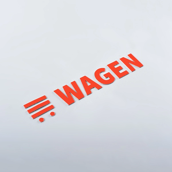 Elektroformerende metalen sticker