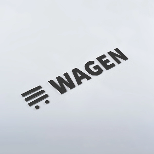 Elektroformerende metalen sticker