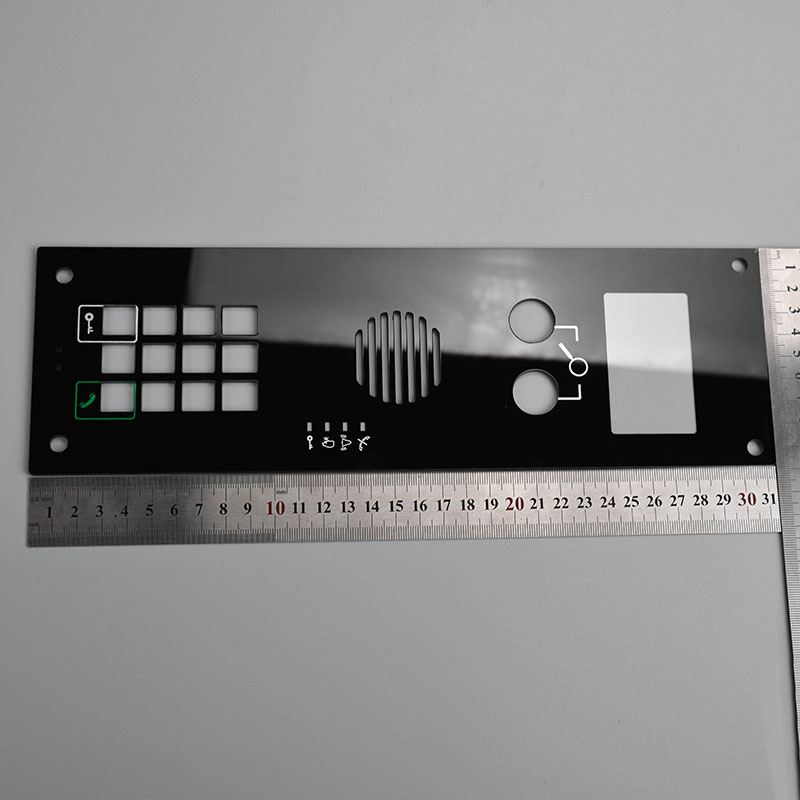 Acryl frontplaat voor auto