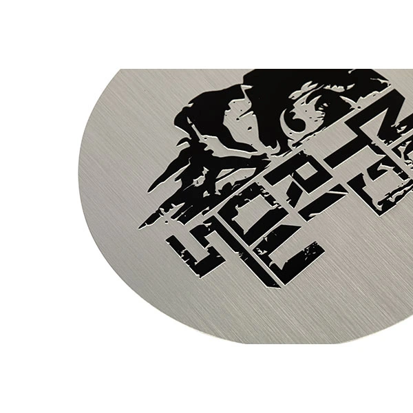 Aluminium reliëflabel