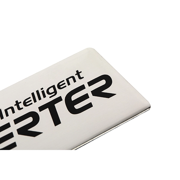 Aluminium logo bord merk