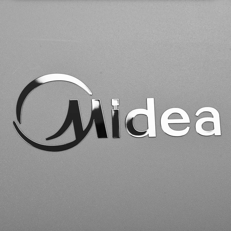 Apparaat metalen labelsticker