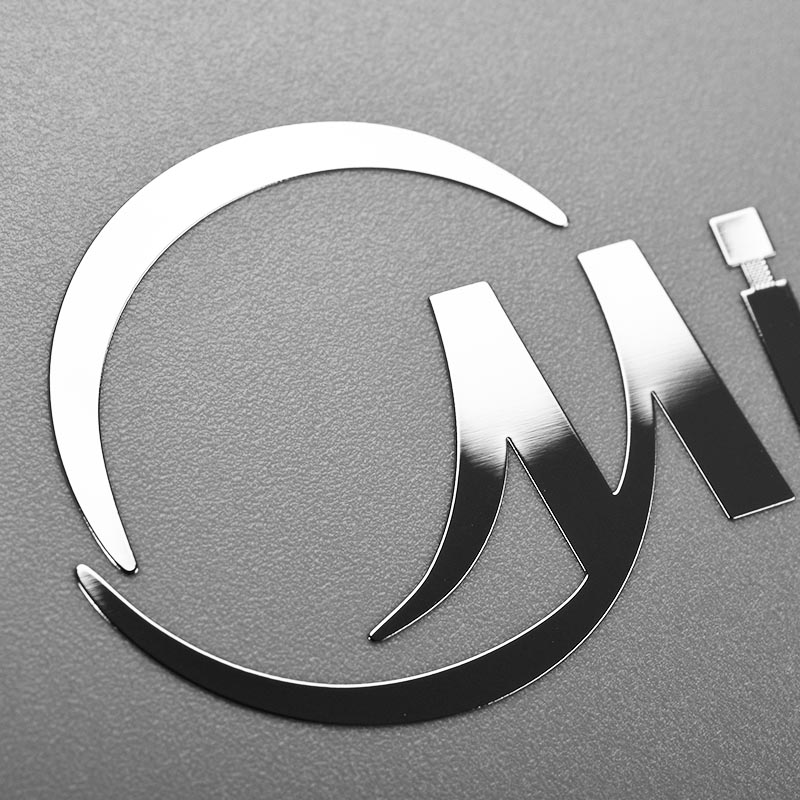 Apparaat metalen labelsticker