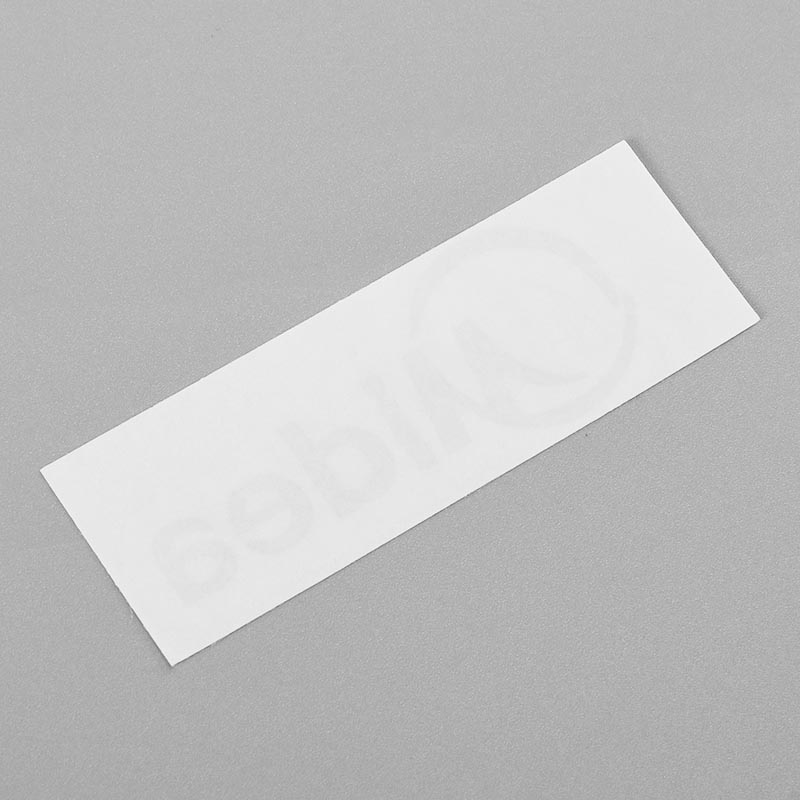 Apparaat metalen labelsticker