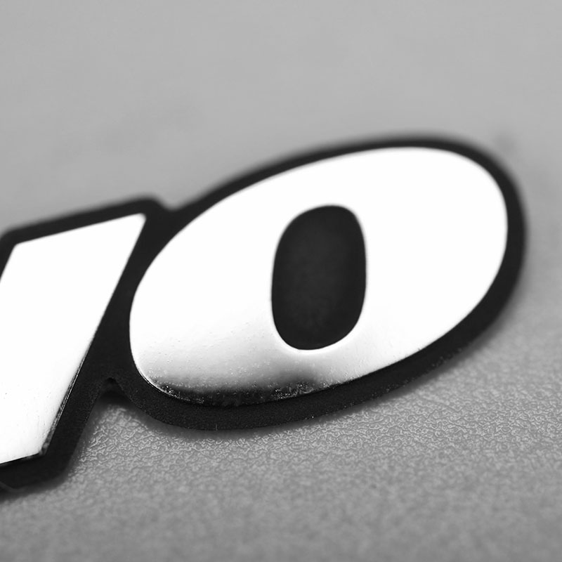 Aptop merk metalen sticker