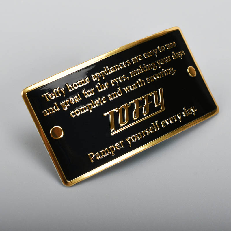 Merk metalen logo