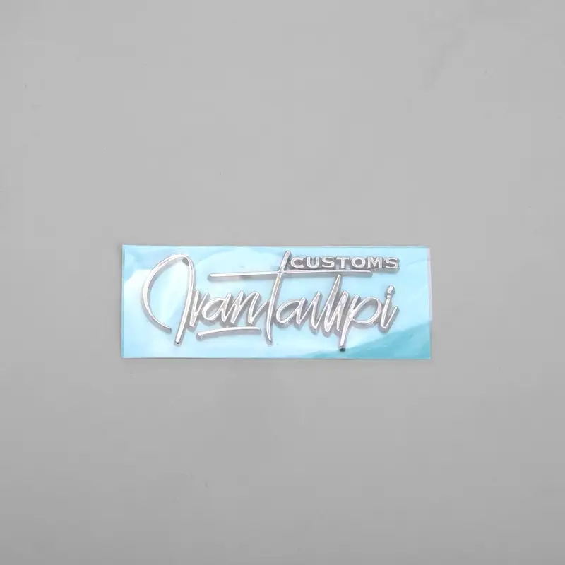 Verchroomde ABS-sticker