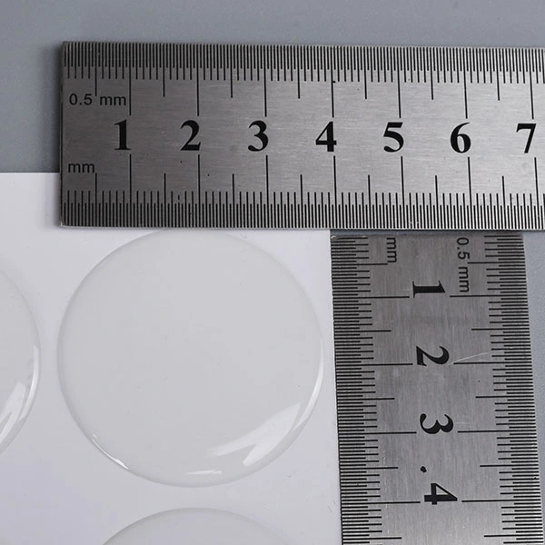 Duidelijke epoxyharssticker