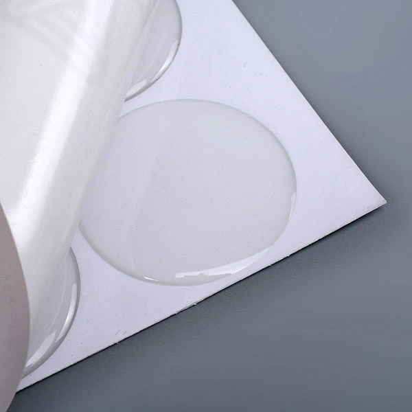 Duidelijke epoxyharssticker