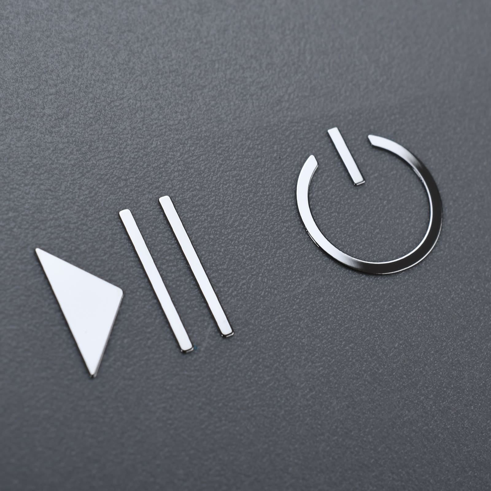 Zilvernikkel metallic stickerstickers
