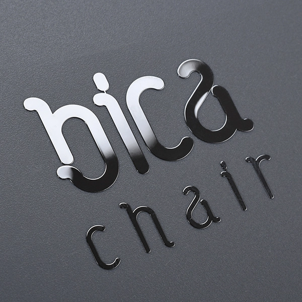 Nikkellogosticker voor machine