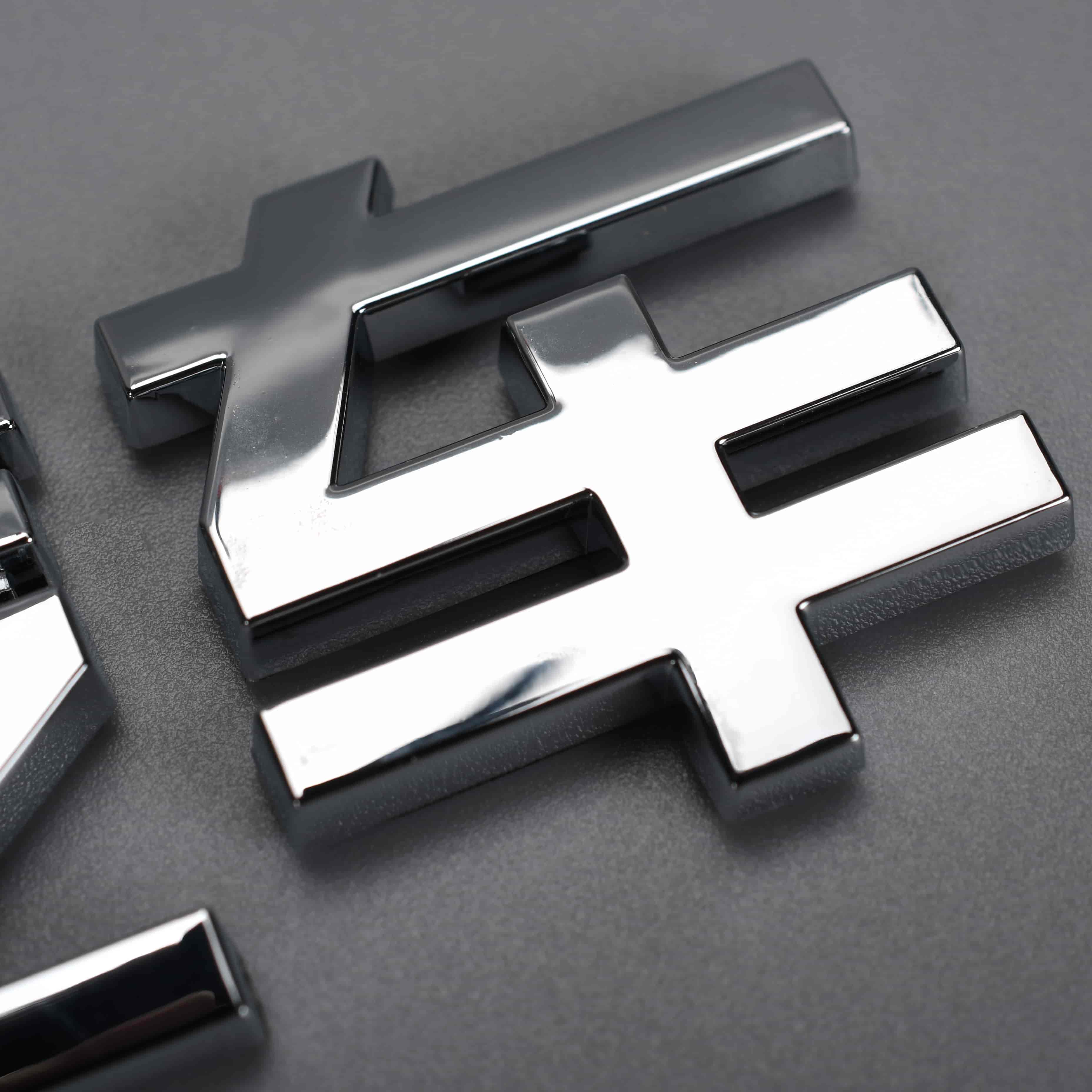 Plastic auto auto embleem badge stickers