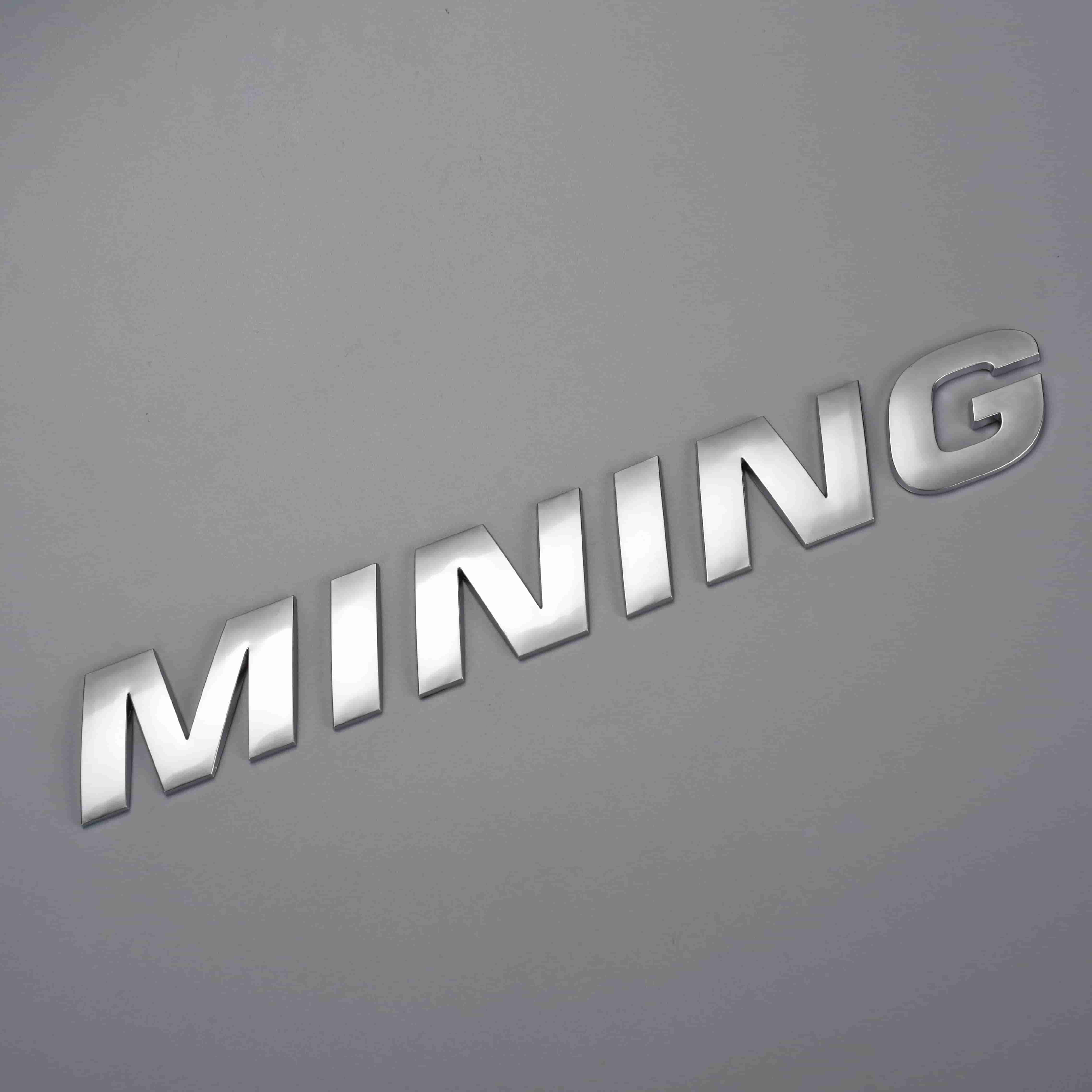 3D-letters auto embleem Logo