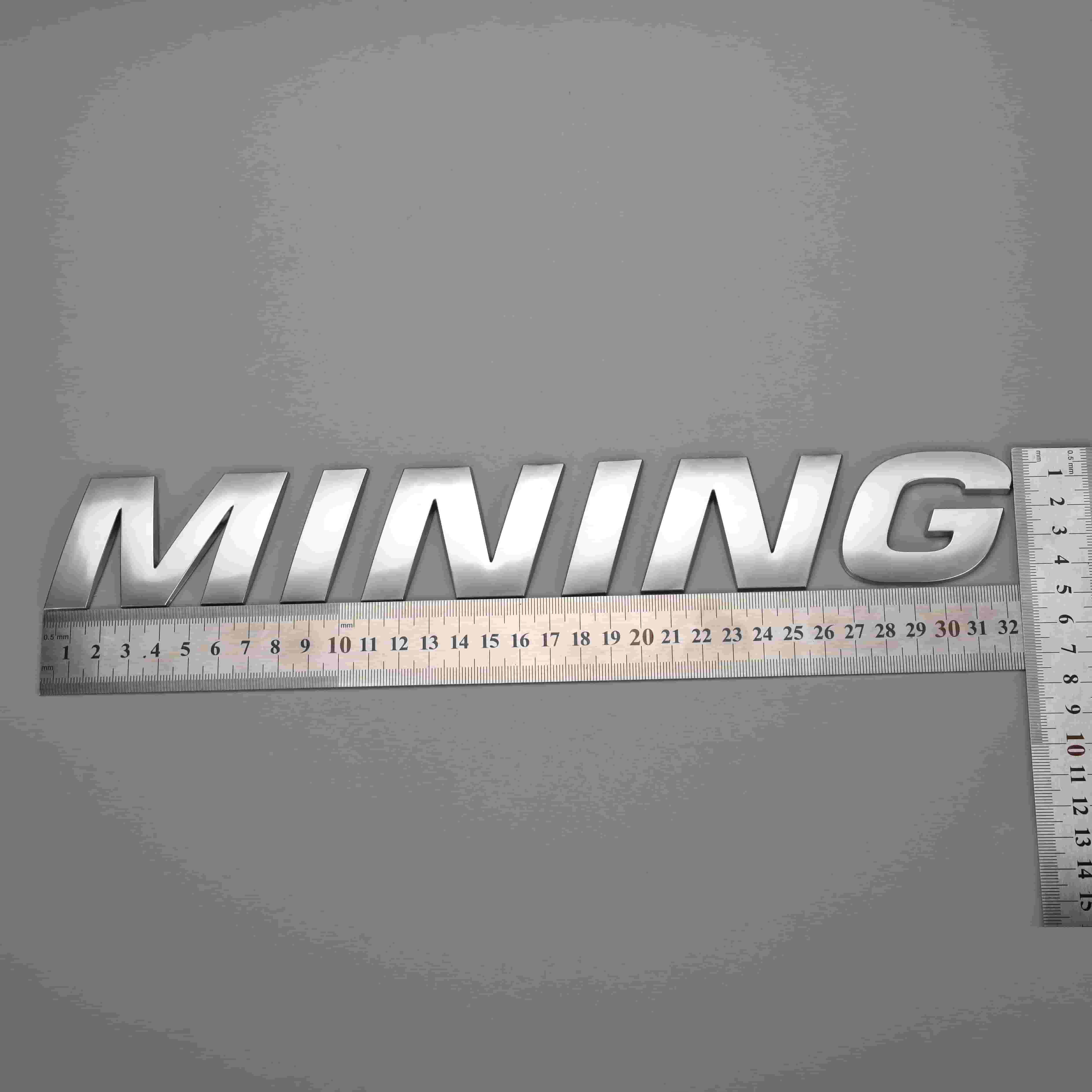 3D-letters auto embleem Logo