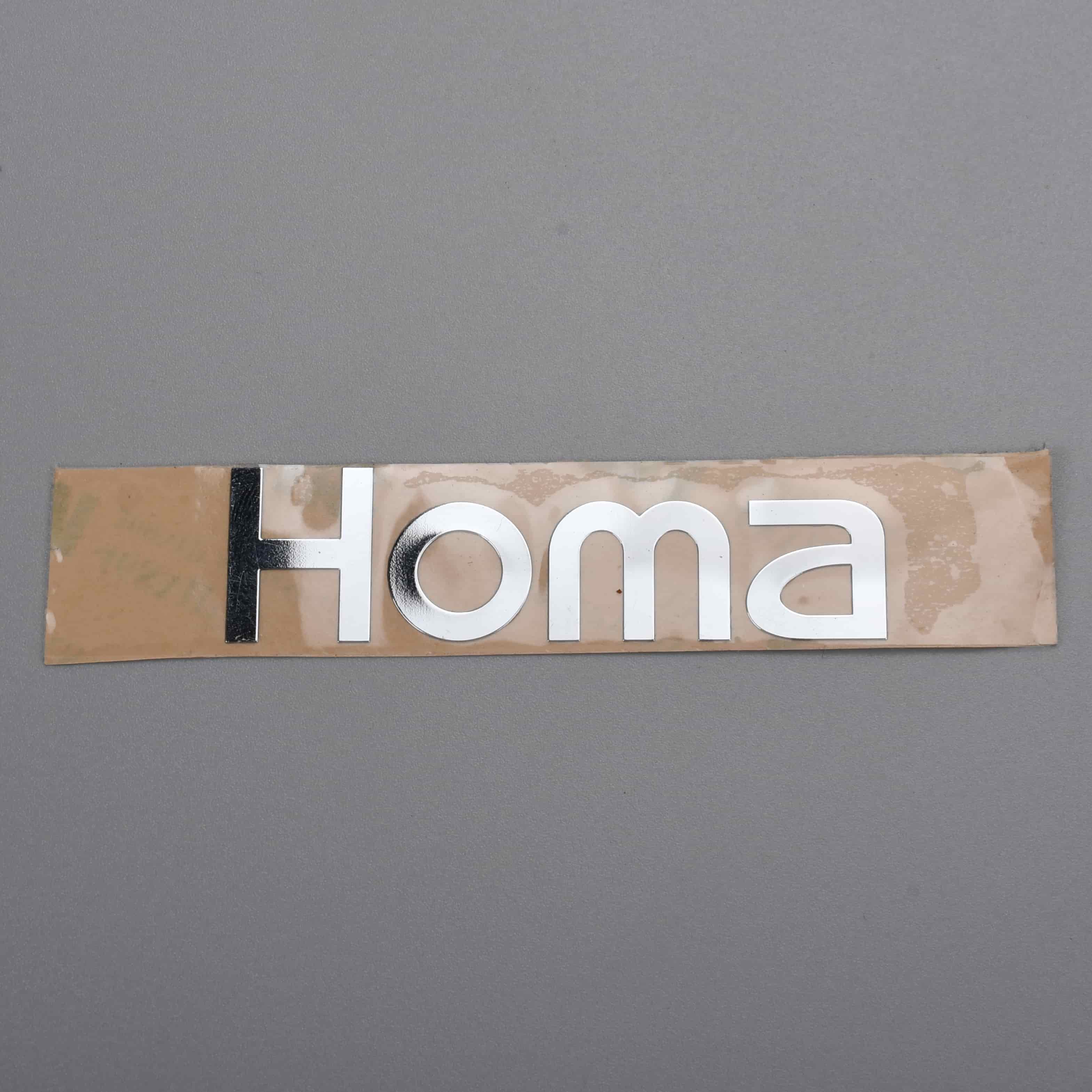 Glanzende decoratieve metalen nikkelsticker