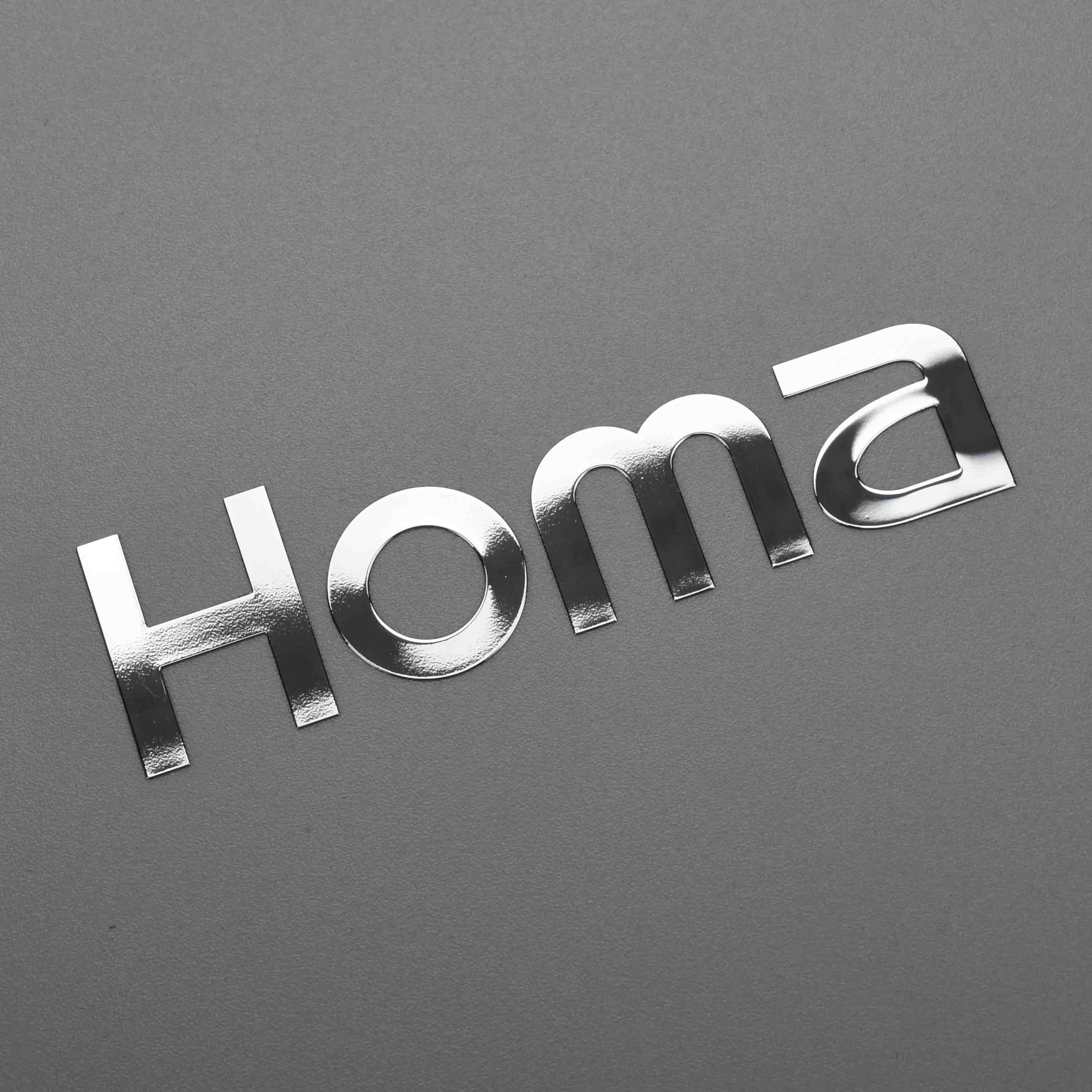 Glanzende decoratieve metalen nikkelsticker